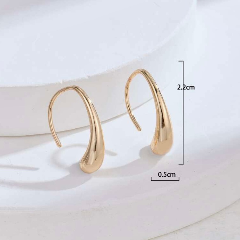 14k Gold plated earrings.NWOT - Picture 4 of 4